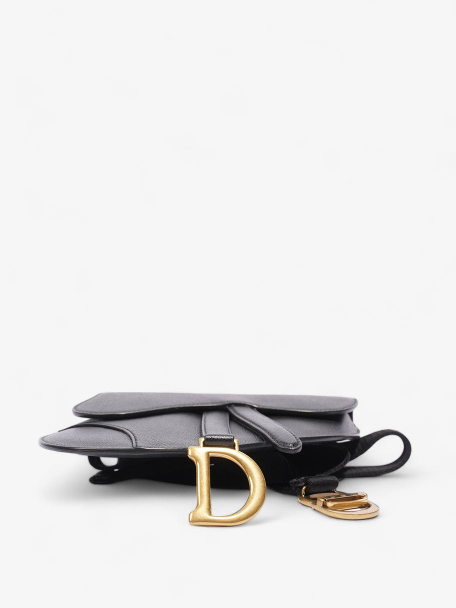 Saddle Belt Wallet Black Leather Image 7