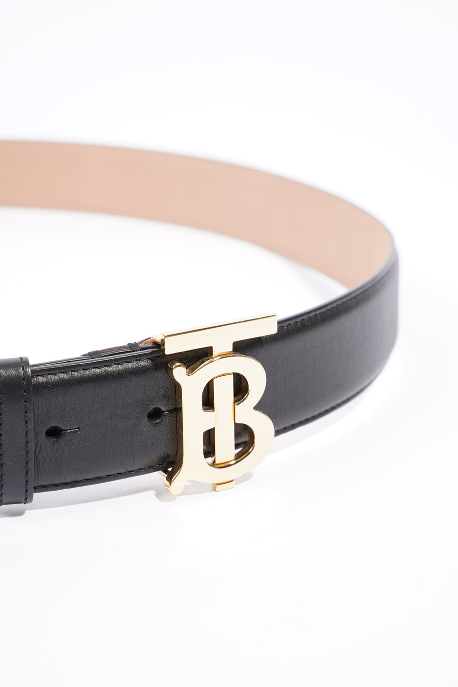 TB Belt Black Leather Large Image 3
