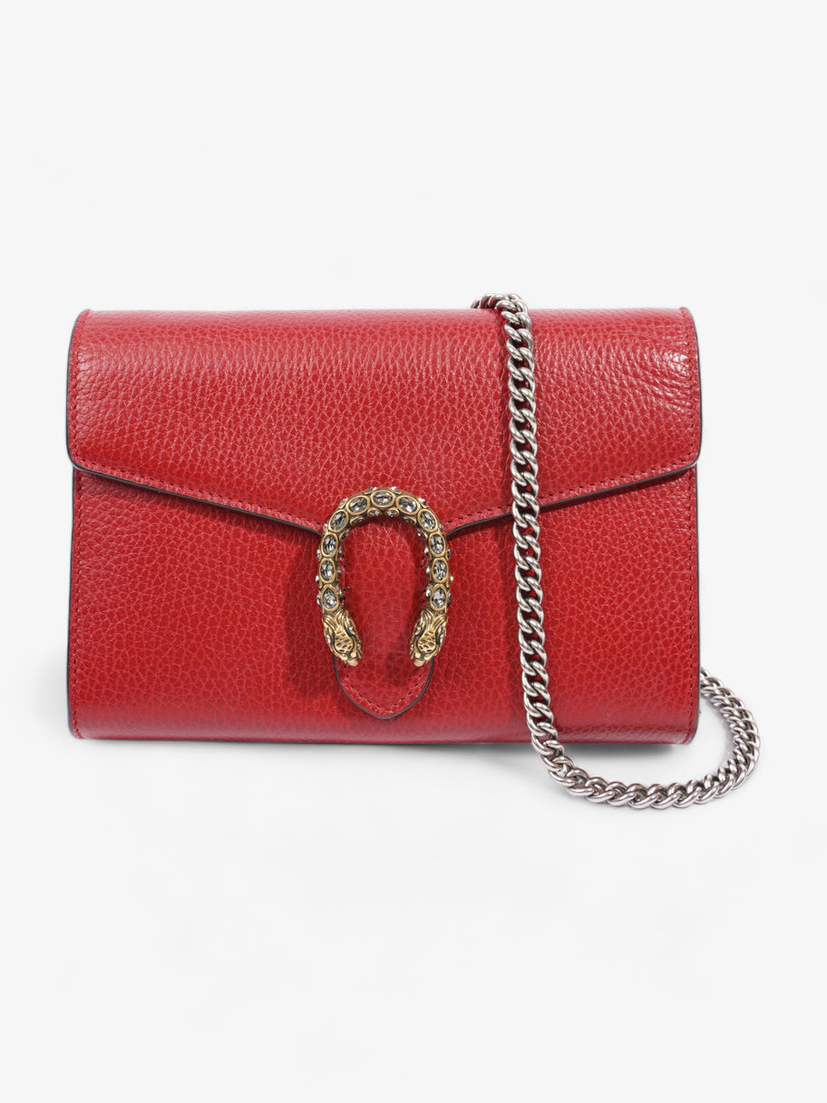 Dionysus Chain Wallet  Red Leather Image 1