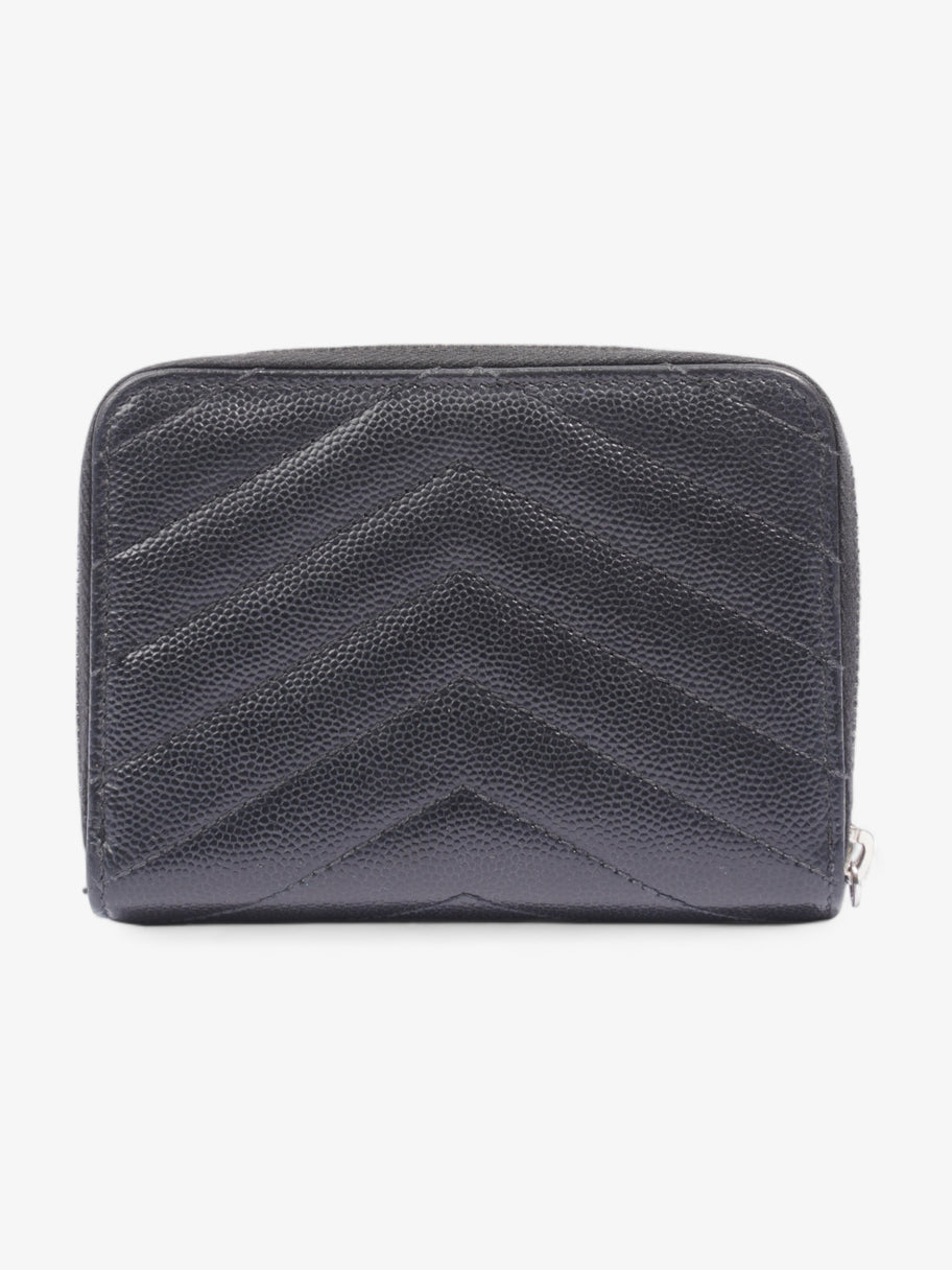 Compact Wallet Black Leather Image 3
