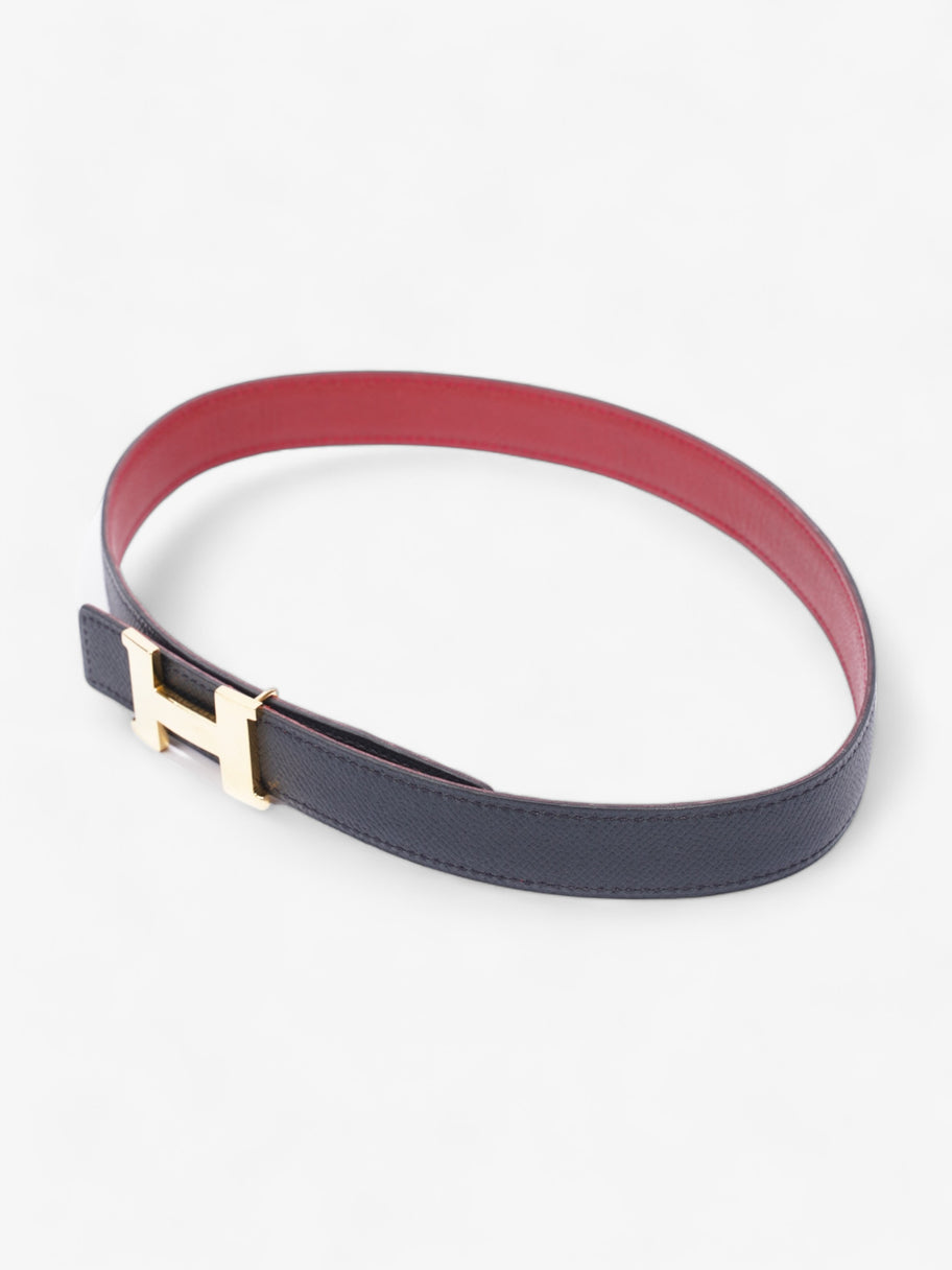 Constance H Belt Black / Red Leather 75cm 30
