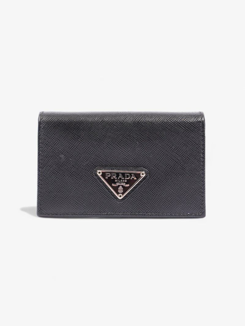  Card Case Black Saffiano Leather