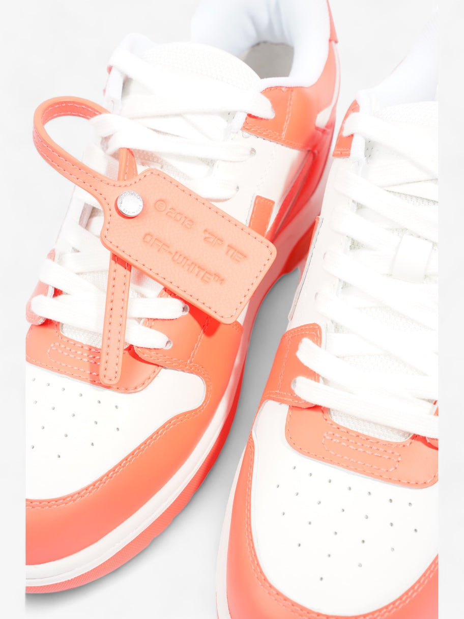 Out Of Office Sneakers Orange Fluorescent  Calfskin Leather EU 41 UK 7 Image 9
