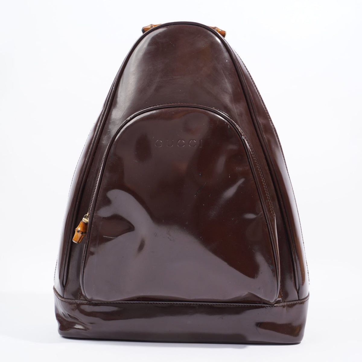 Gucci bamboo sale leather backpack