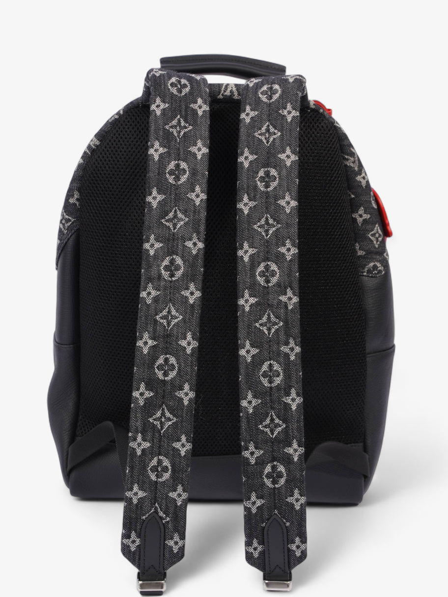 Nigo Multi Pocket Backpack Black Monogram Denim Taurillon Leather Image 5