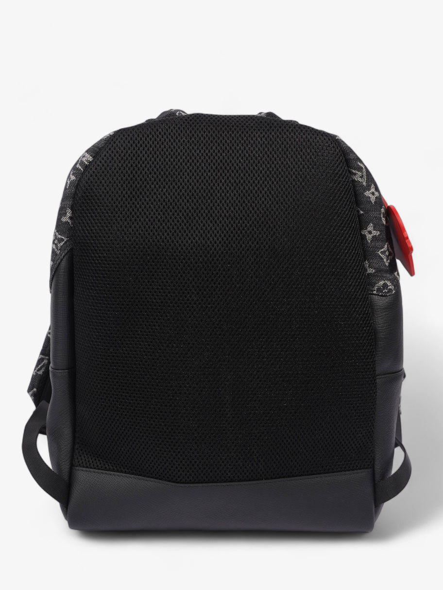 Nigo Multi Pocket Backpack Black Monogram Denim Taurillon Leather Image 7