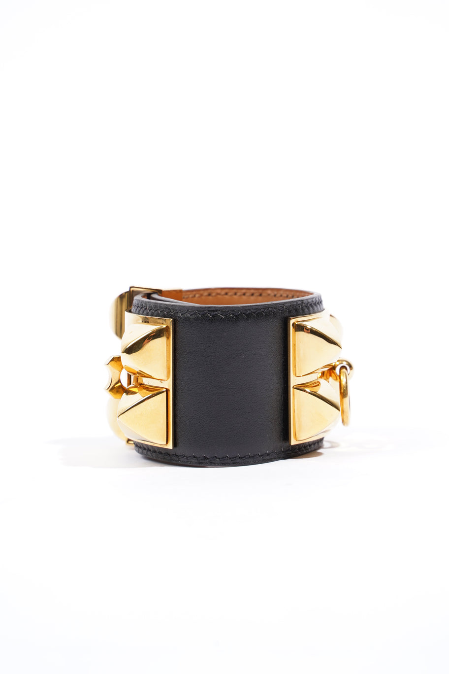 Collier De Chien Bracelet Black Goatskin Leather T2 (S) Image 5