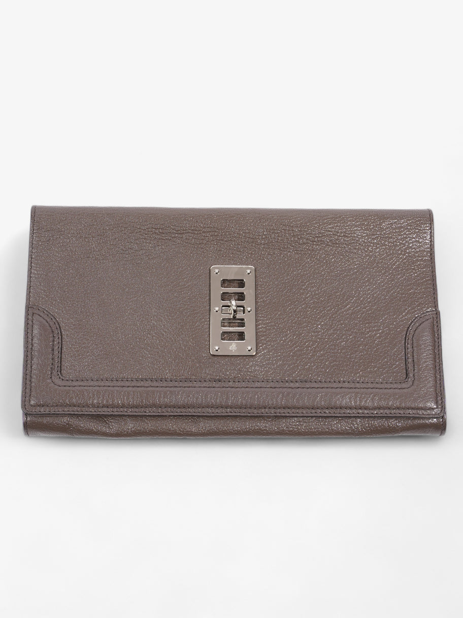Maggie Clutch Grey Leather Image 1