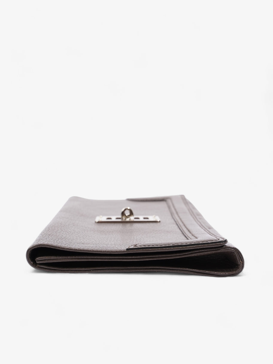 Maggie Clutch Grey Leather Image 5