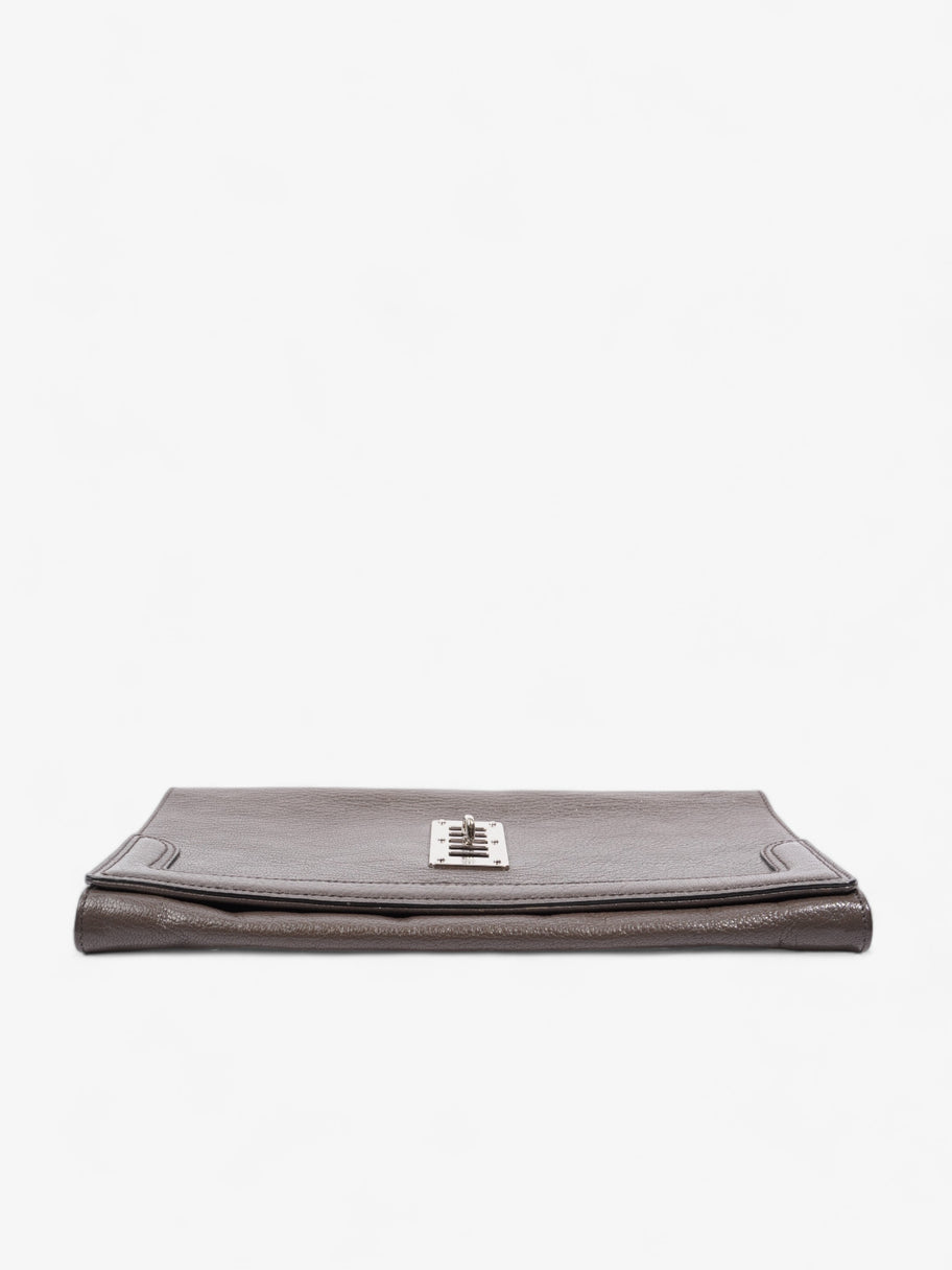 Maggie Clutch Grey Leather Image 6