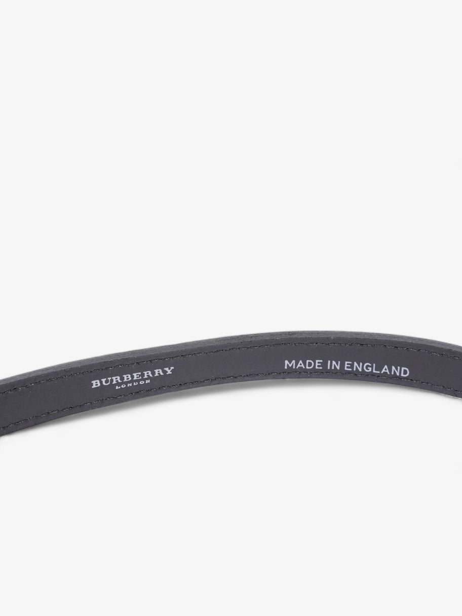 Thin Buckle Belt Black Patent Leather 86cm Image 4