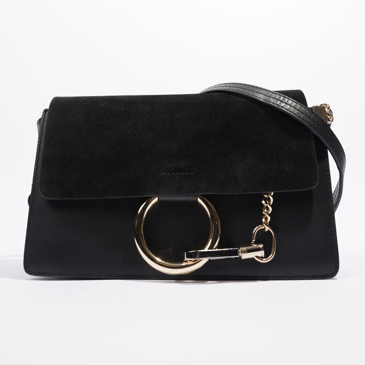 Chloe Faye Black Leather Small – Luxe Collective