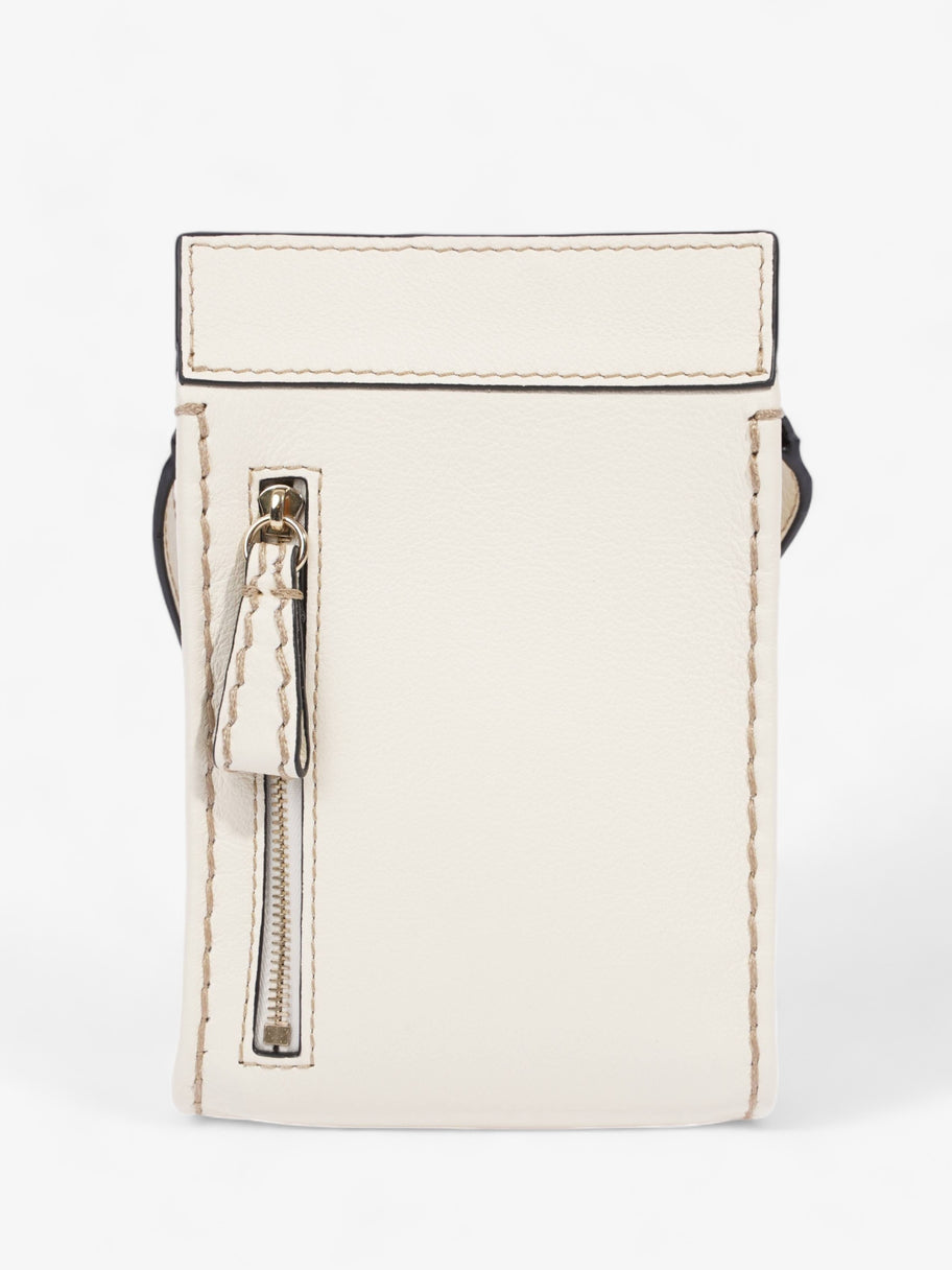 Edith Phone Pouch Cream Leather Image 5