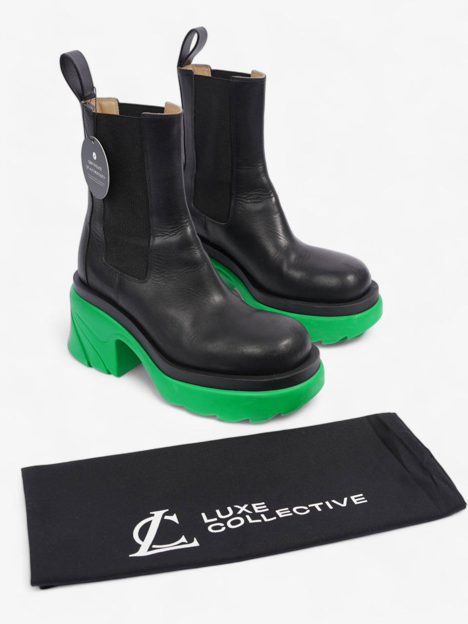 Flash Boot Black / Green Leather EU 39.5 UK 6.5 Image 9