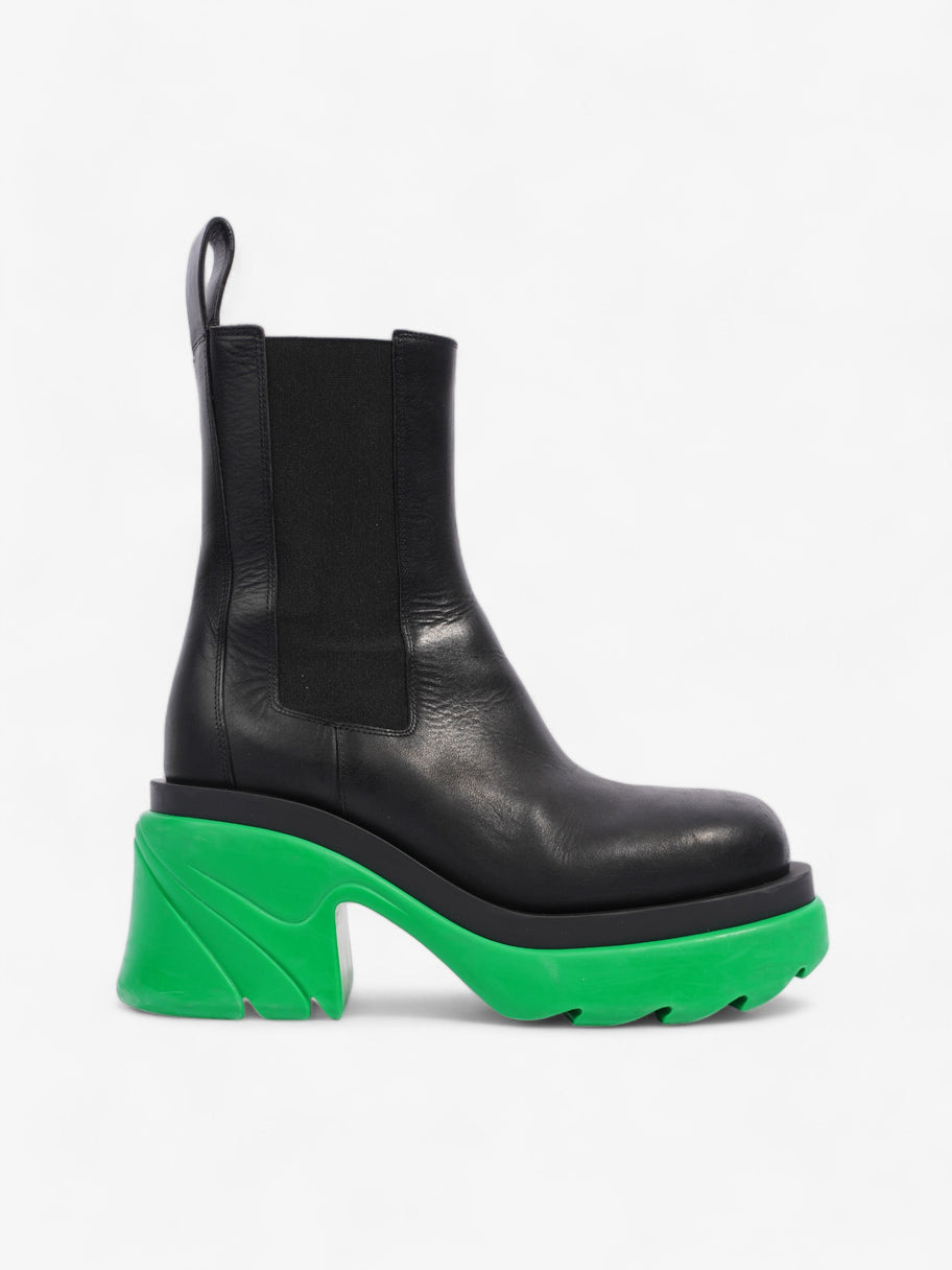 Flash Boot Black / Green Leather EU 39.5 UK 6.5 Image 1