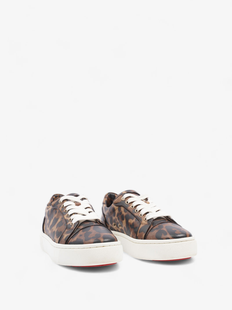  Vierissima Flat Sneakers Leopard Print Leather EU 37.5 UK 4.5