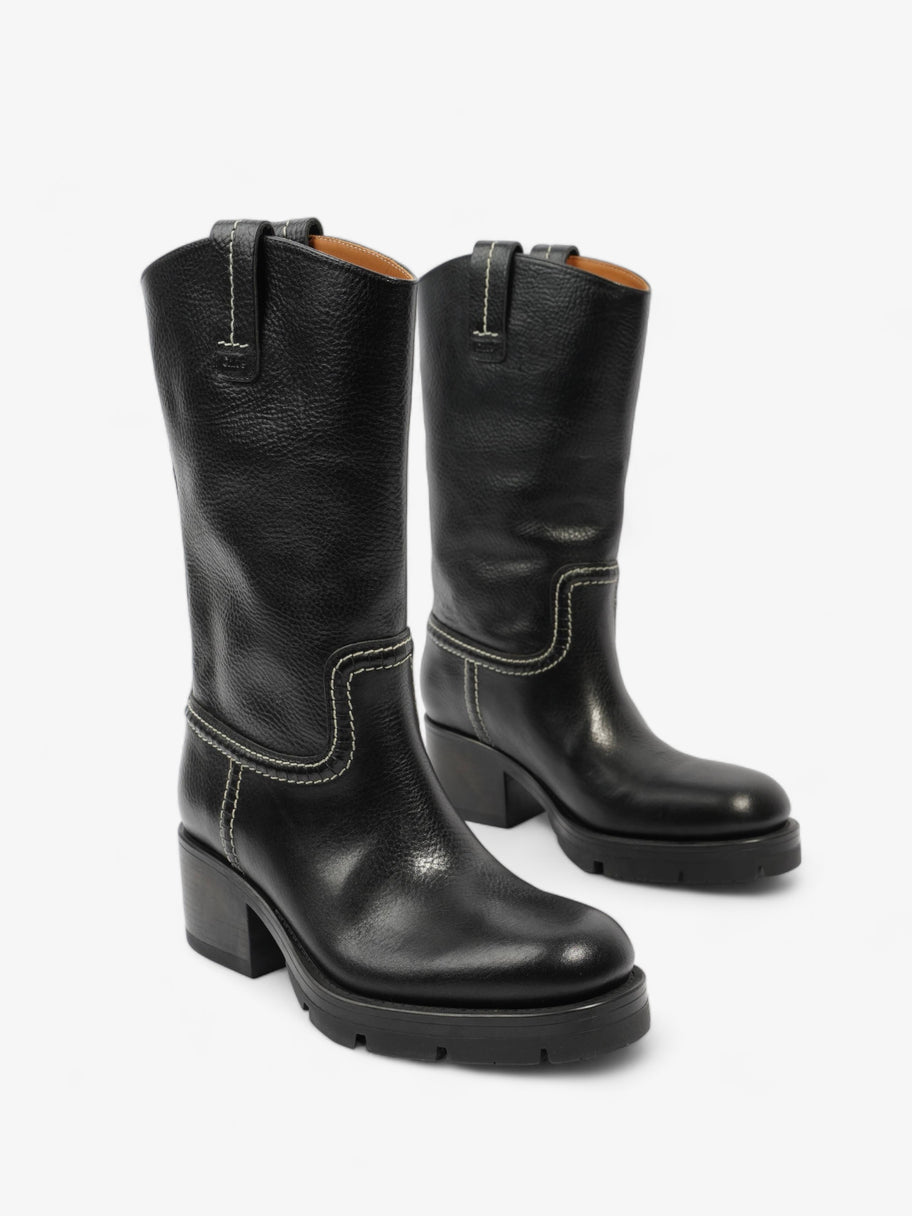 Neva Boots Black Leather EU 39 UK 6 Image 2