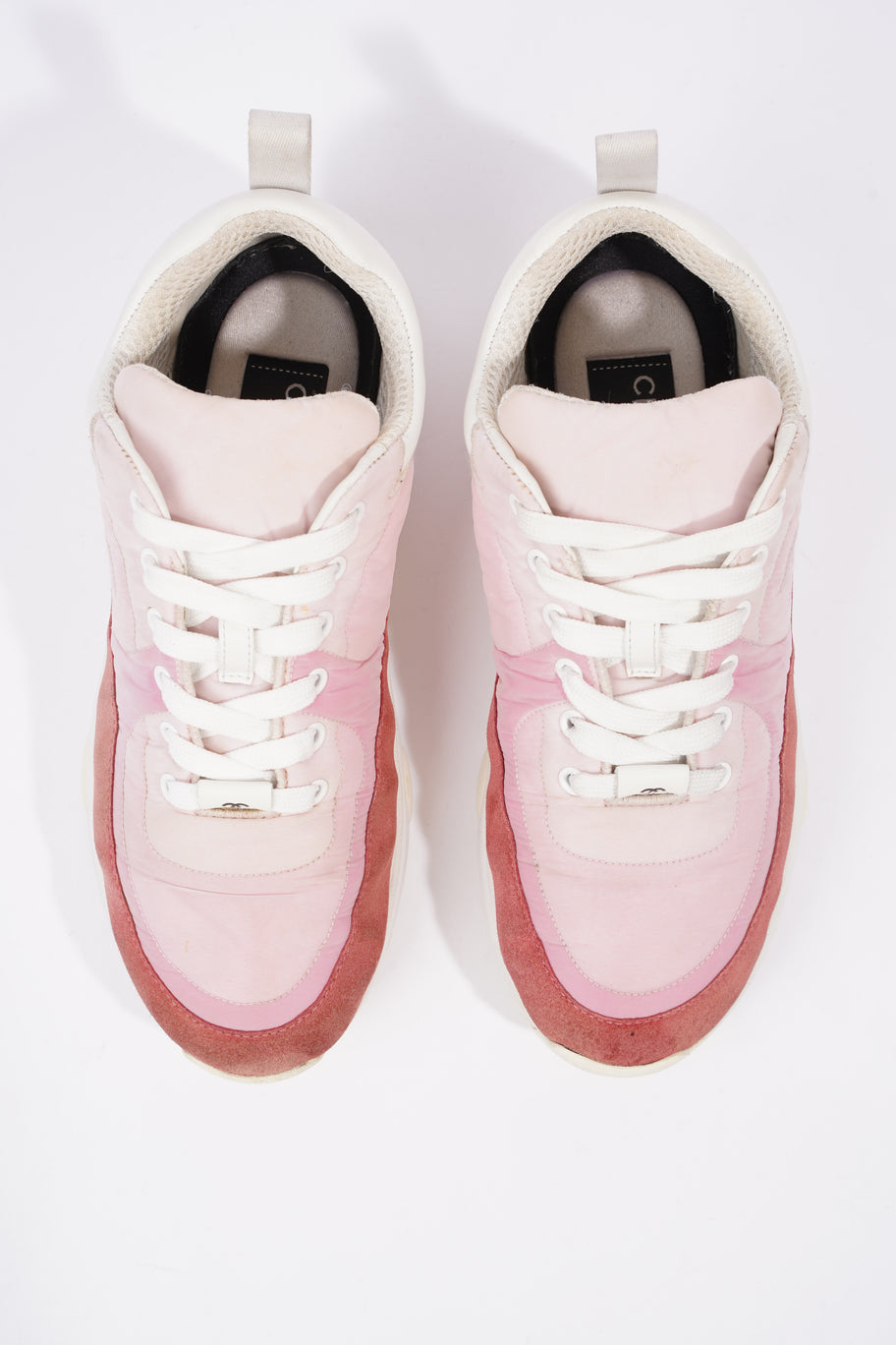 CC Logo Sneakers Pink / Red / White Nylon EU 37 UK 4 Image 8