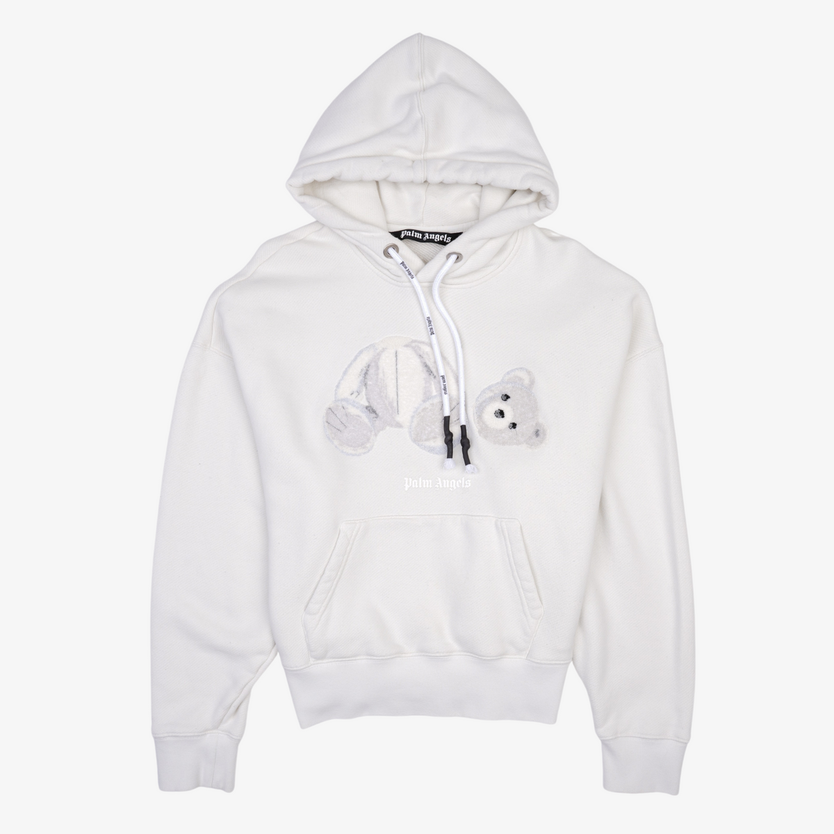 Palm Angels Womens Teddy Bear Hoodie Off White XS – Luxe Collective