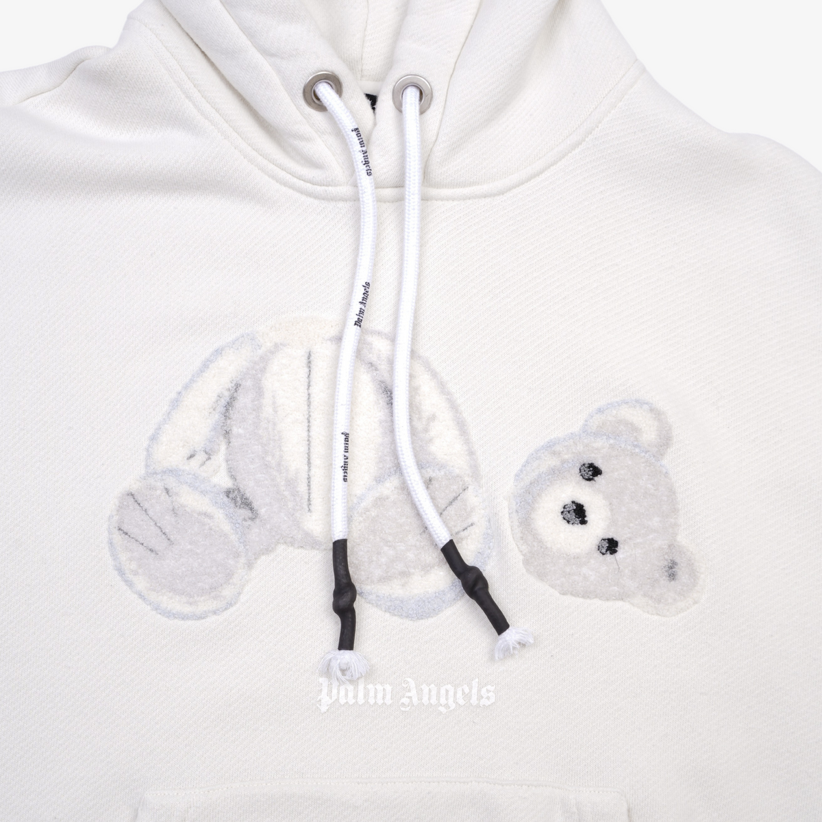 Palm Angels Womens Teddy Bear Hoodie Off White XS – Luxe Collective