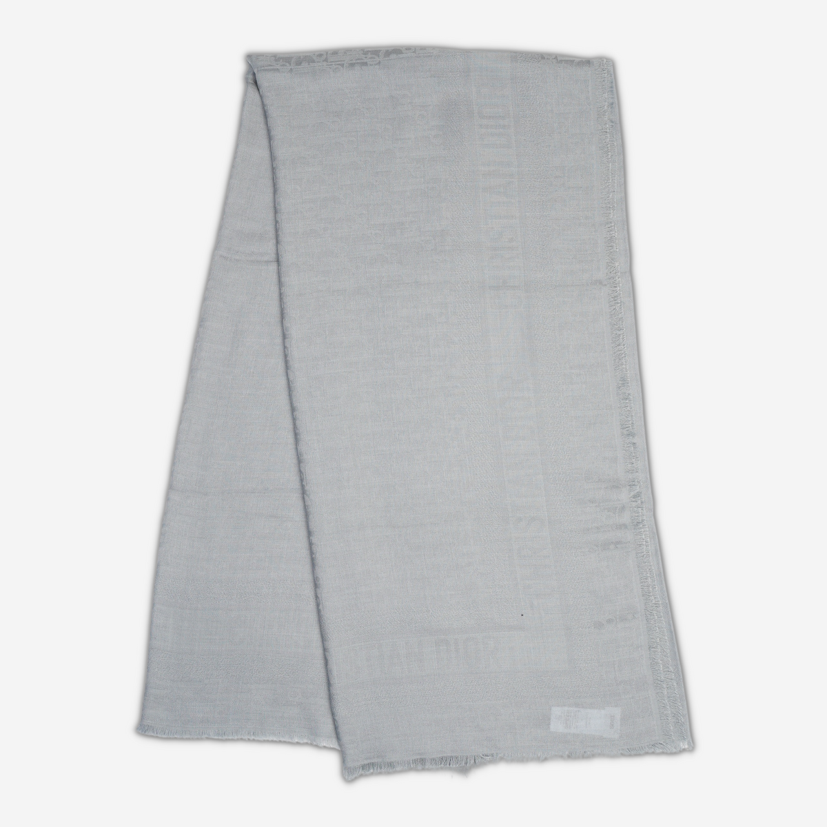 Dior Oblique Blanket Scarf Grey 55in/140cm