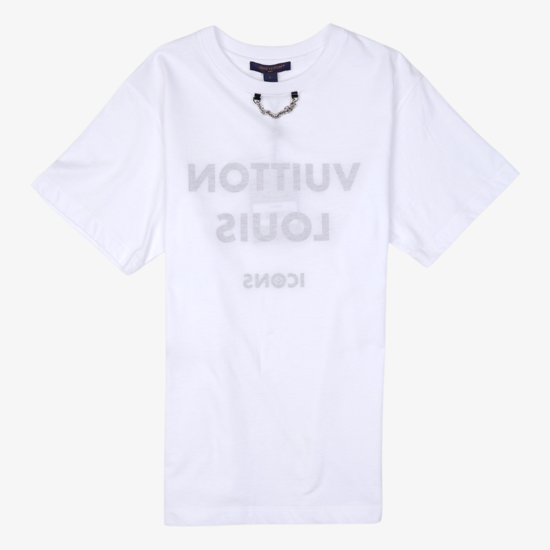 Louis Vuitton Contrast Trim T-Shirt White. Size S0