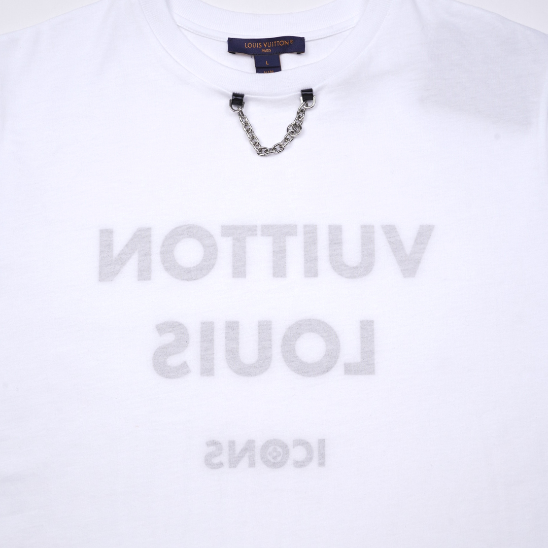 Louis Vuitton Women LV Escale Printed T-Shirt Monogram Cotton White Regular  Fit - LULUX