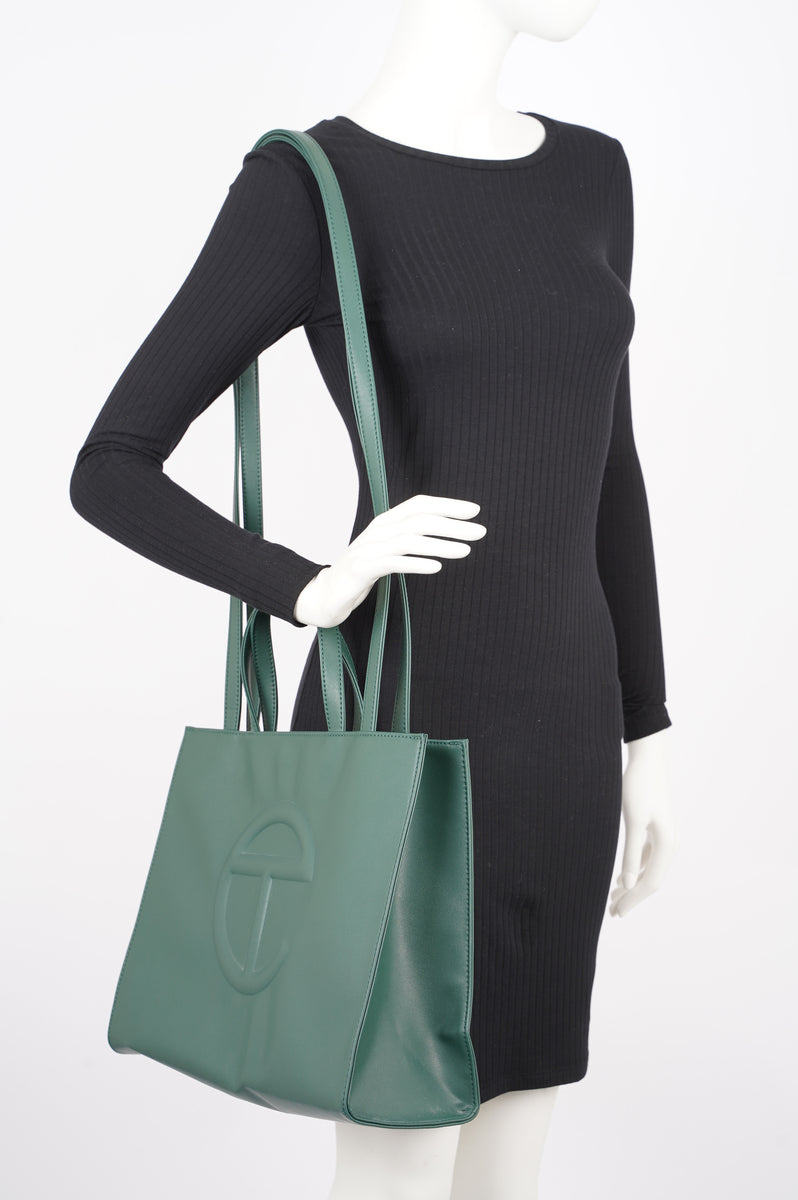 Medium Shopping Bag - Dark Olive
