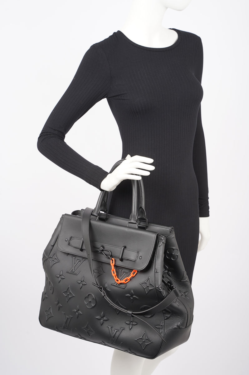 Louis Vuitton Monogram Eclipse Steamer PM - Black Satchels, Bags