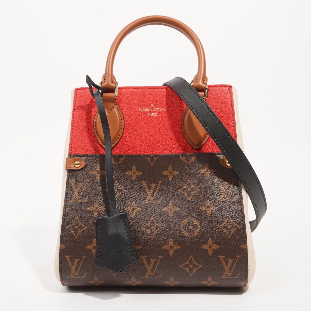 Louis Vuitton Womens Fold Tote Monogram Red Cream PM – Luxe Collective