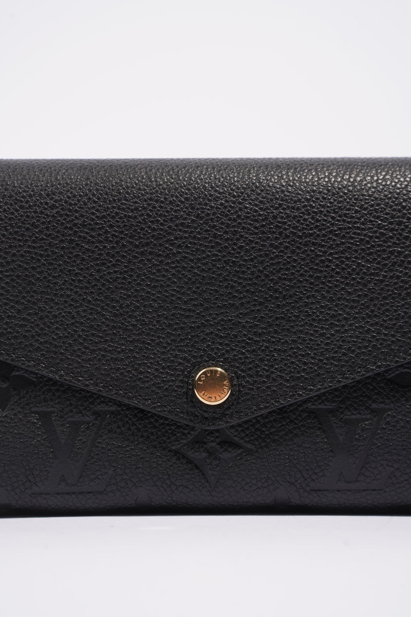 Louis Vuitton Womens Sarah Wallet Black Empreinte Leather – Luxe Collective