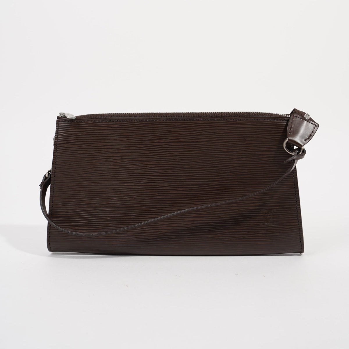 LOUIS VUITTON Epi Leather Brown Pochette Accessoires Pouch