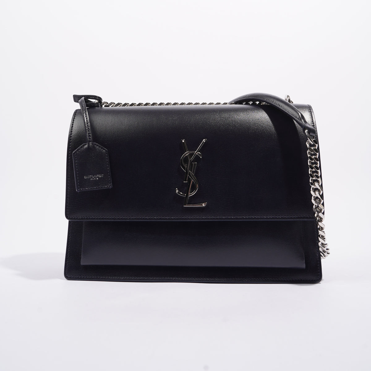 Yves Saint Laurent Preloved Sunset Croc-Embossed Medium Bag
