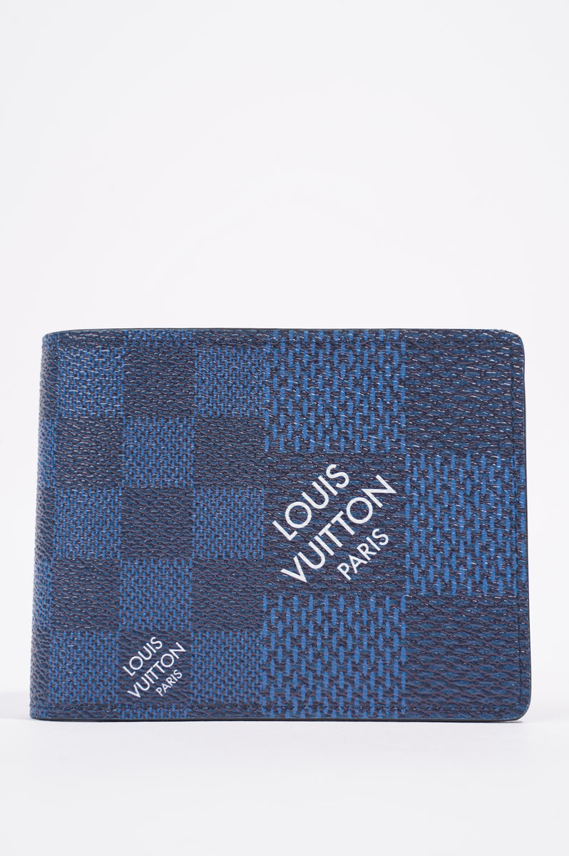 Louis Vuitton - Multiple Wallet - Leather - Bleu Atlantique - Men - Luxury