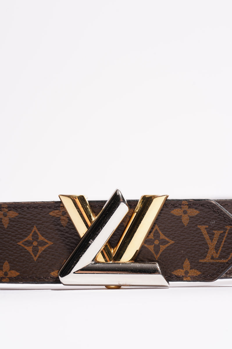 Lv circle leather belt Louis Vuitton Multicolour size 90 cm in