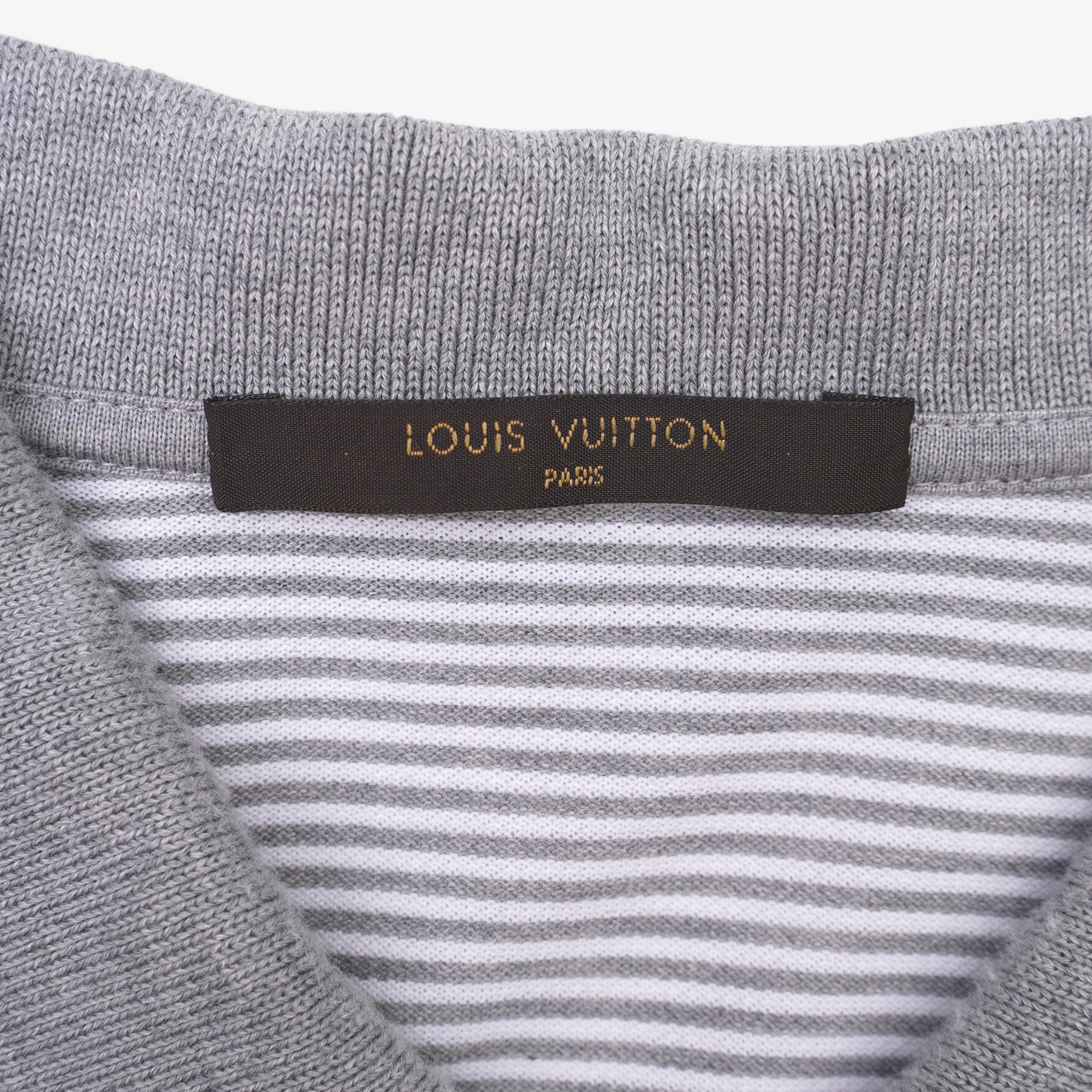 Louis Vuitton Mens Fil A Fil Polo Grey XL – Luxe Collective