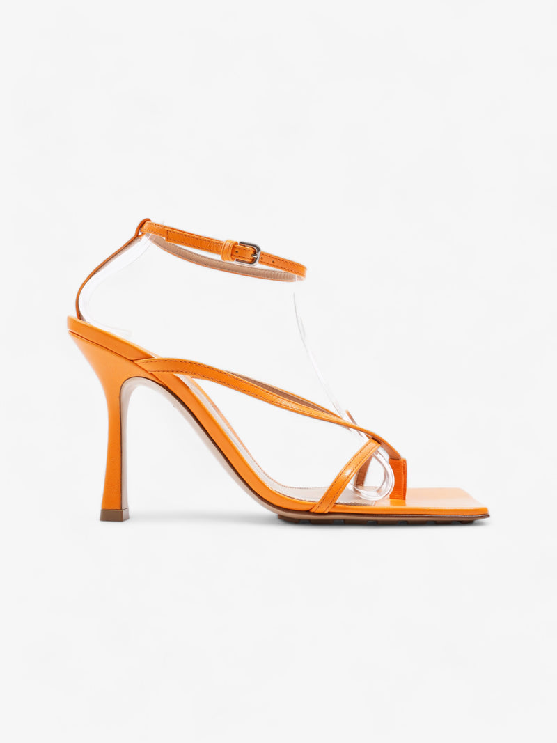  Stretch Strap Heel Orange Leather EU 36 UK 3