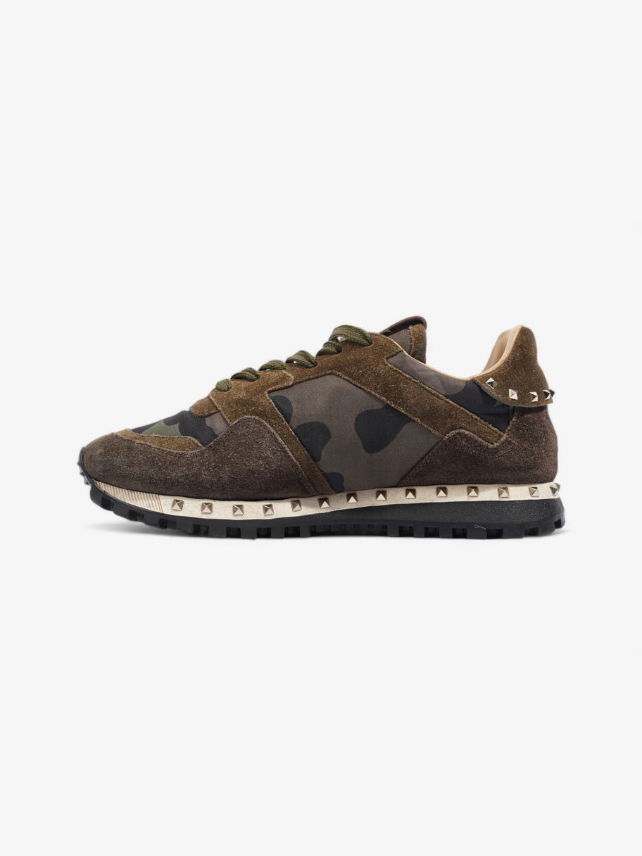 Valentino Rockstud Runner Khaki Camo Suede EU 37 UK 4 Image 3