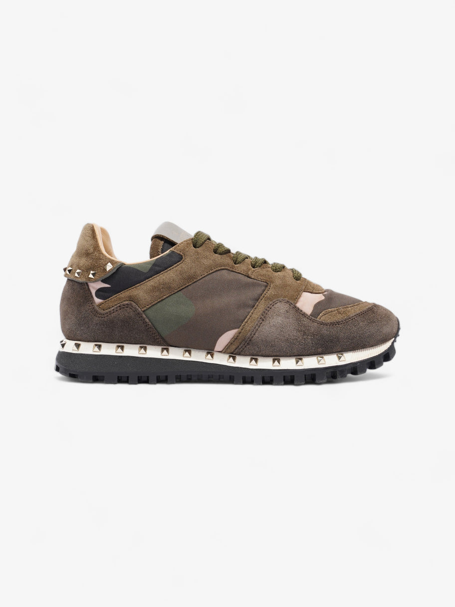 Valentino Rockstud Green Camo Suede EU 36.5 UK 3.5 Image 1