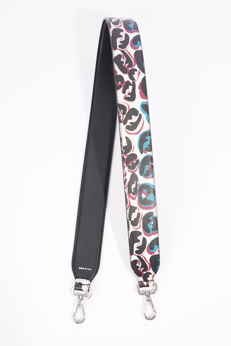 Fendi Strap You Multi FF Print / Black Leather Image 2