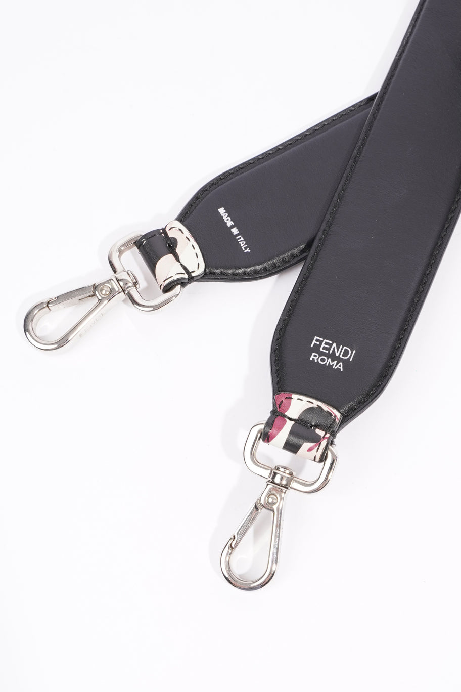 Fendi Strap You Multi FF Print Black Leather Luxe Collective