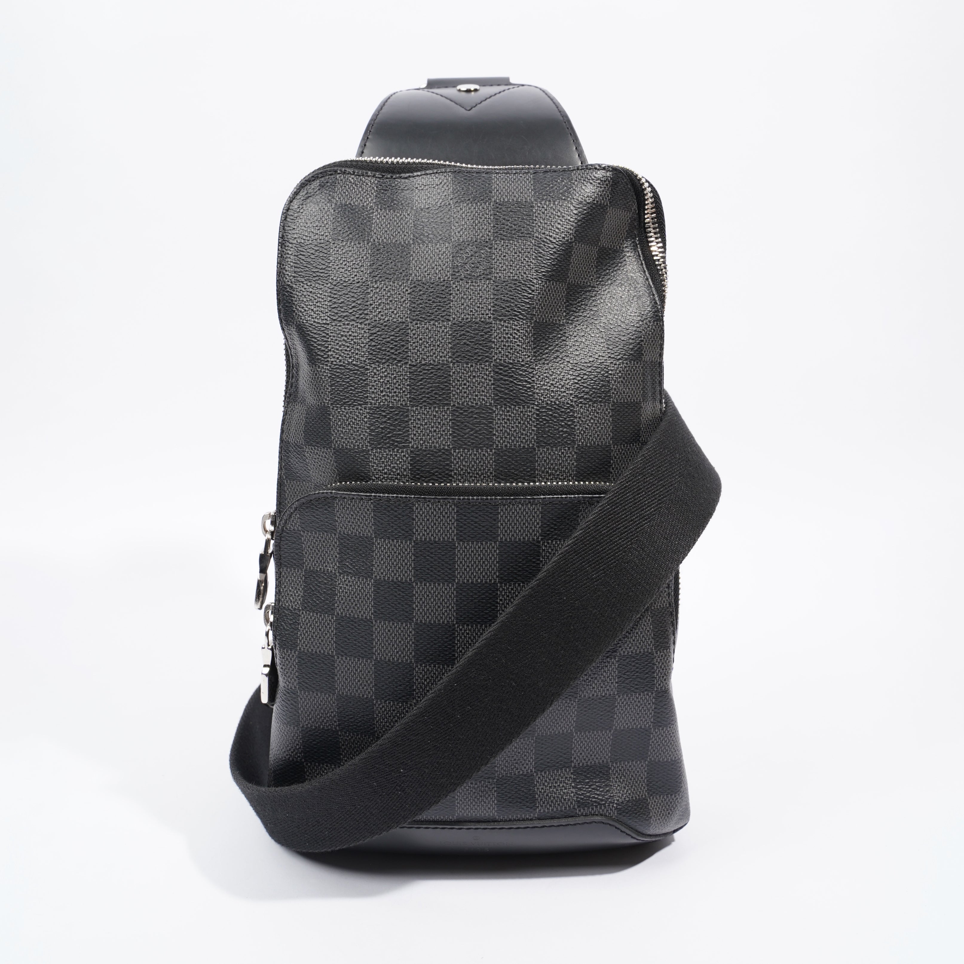 Louis Vuitton Avenue Sling Bag Damier Graphite Black Coated