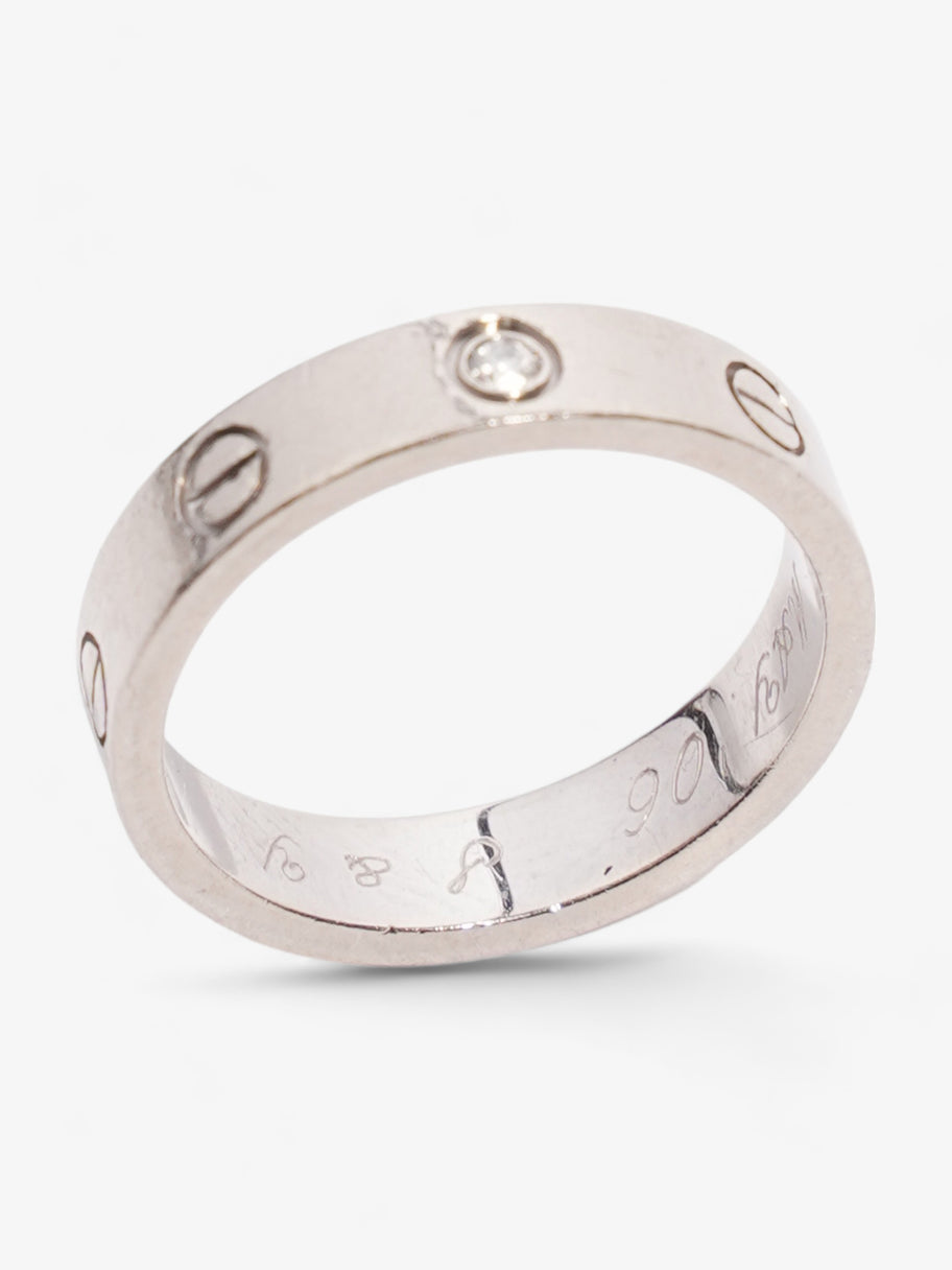 Wedding LOVE Band With Diamond White Gold White Gold 51 Image 4