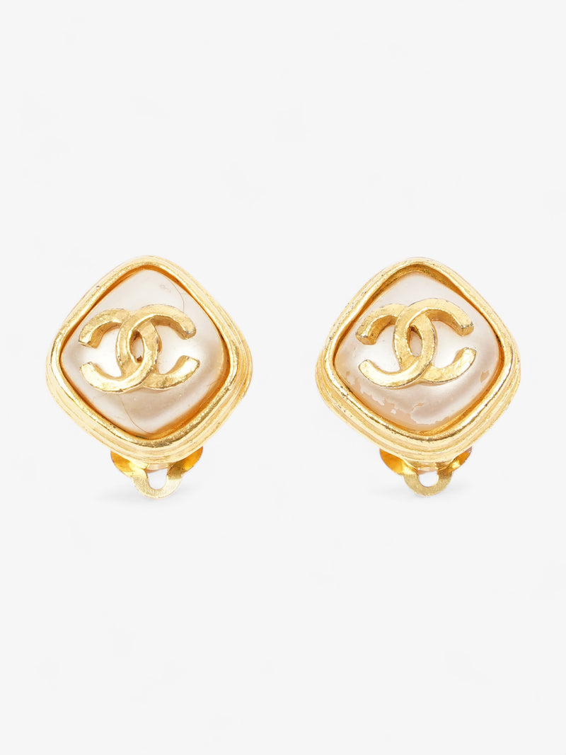  Coco Mark 97A Earrings Gold Gold Plated 2cm