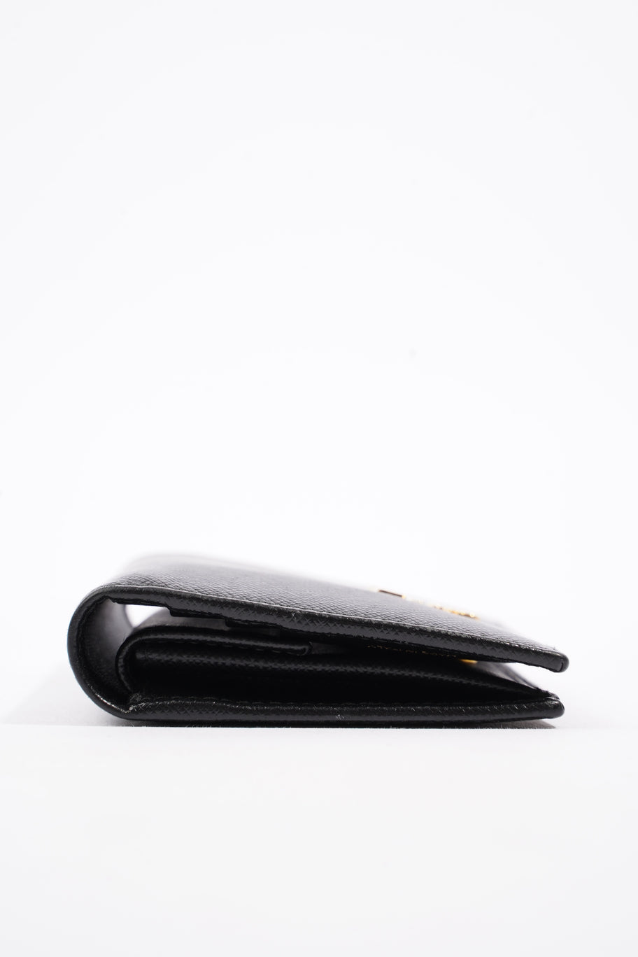 Prada Compact Wallet Black Saffiano Leather Image 4