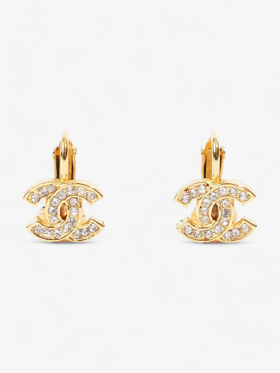 Coco Mark 2092 Clip On Earrings Gold Gold Plated 1.2cm Image 1
