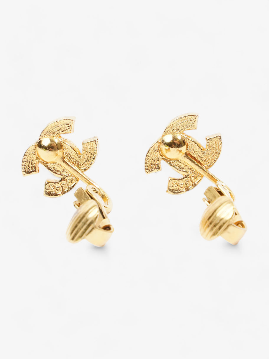 Coco Mark 2092 Clip On Earrings Gold Gold Plated 1.2cm Image 2