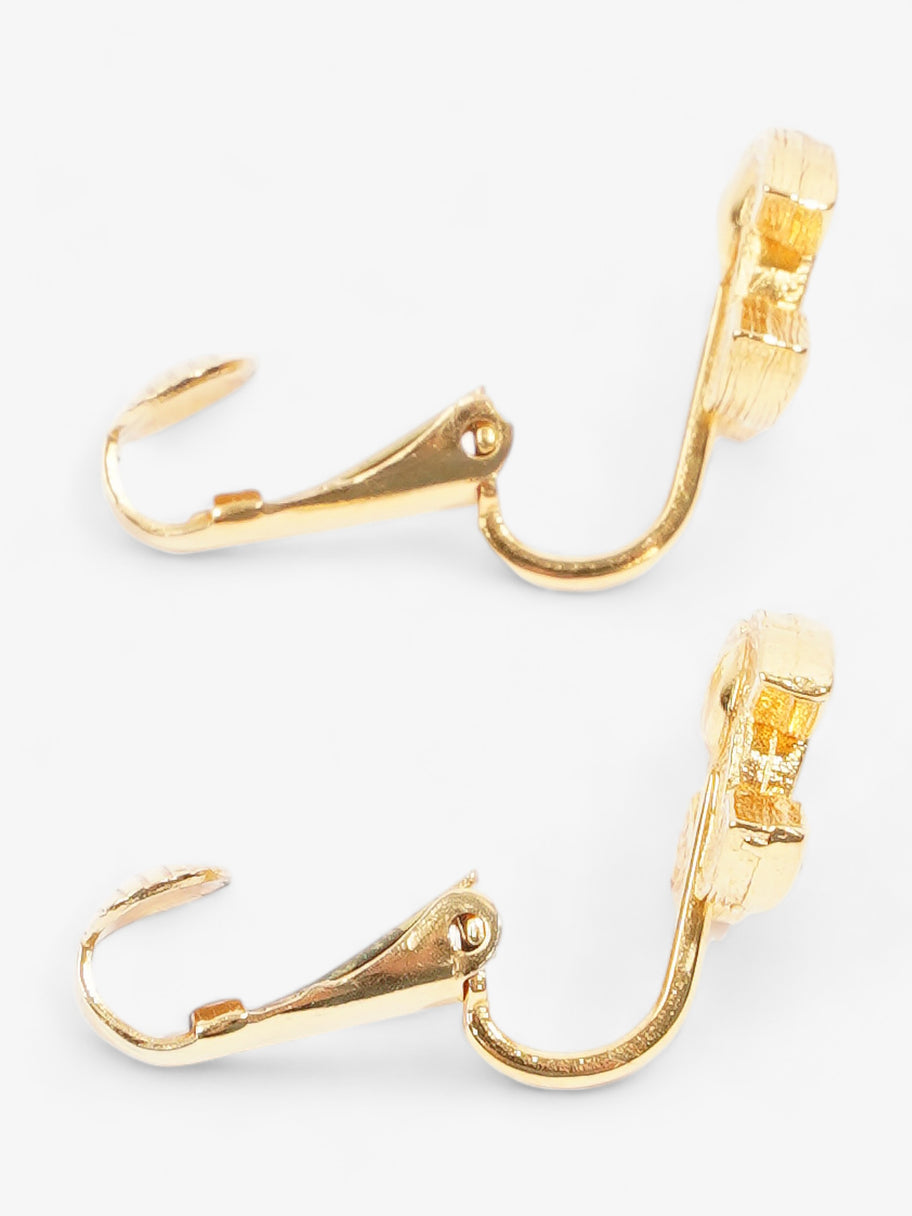 Coco Mark 2092 Clip On Earrings Gold Gold Plated 1.2cm Image 3