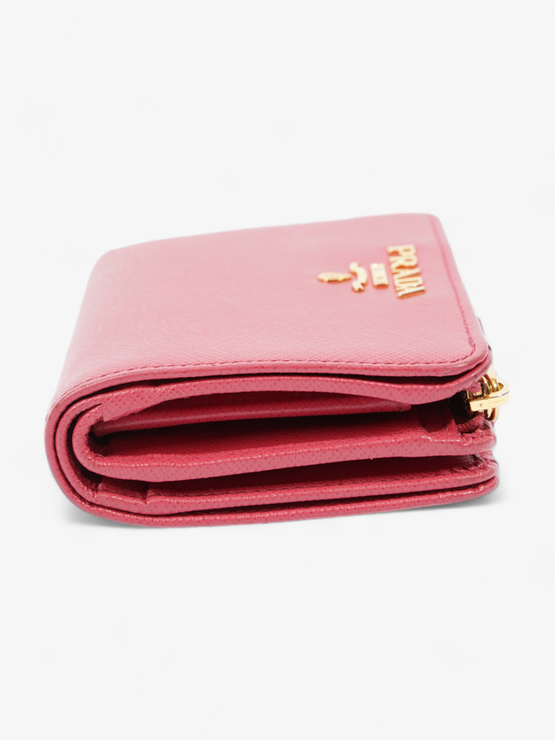  Wallet Pink Saffiano Leather