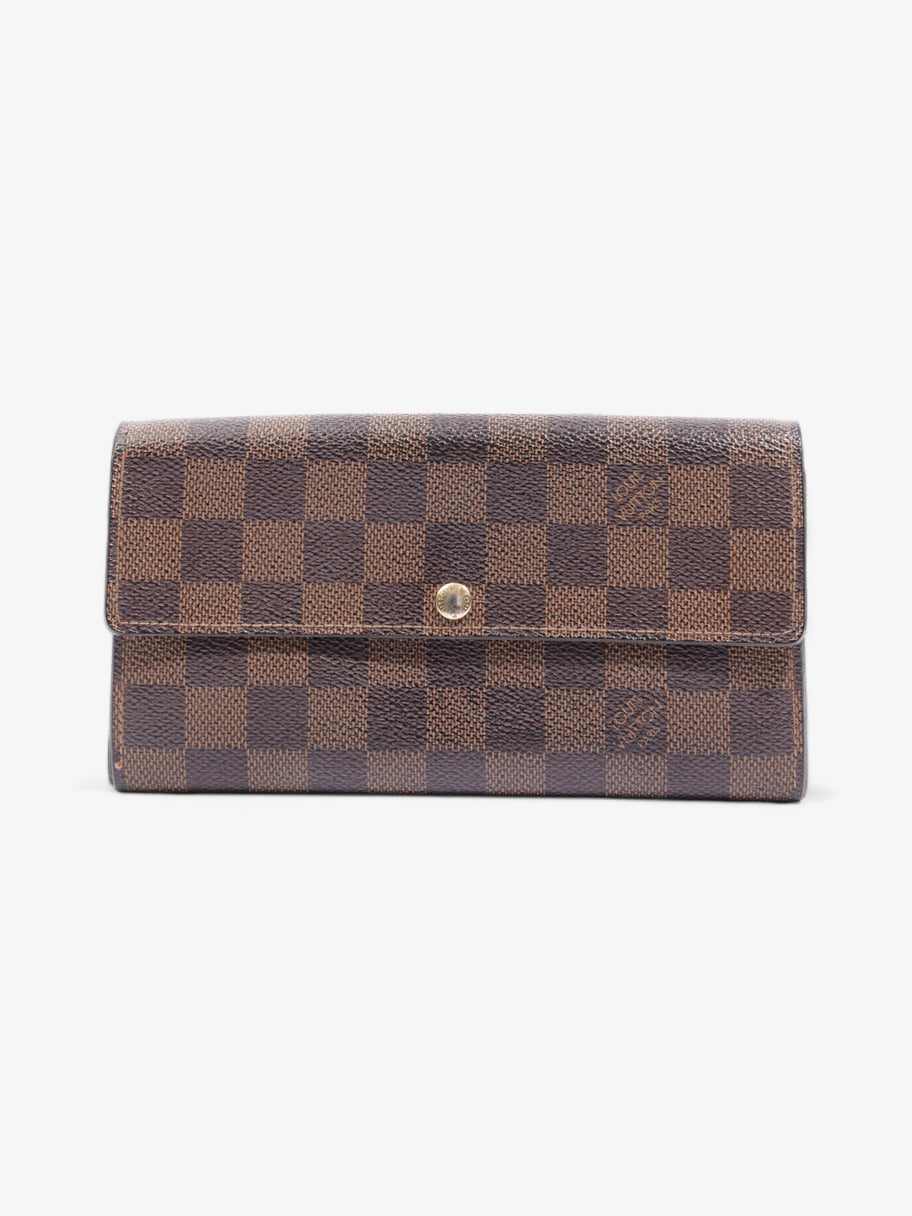 Louis Vuitton Portefeuille Sarah Wallet Damier Ebene Coated Canvas Image 1